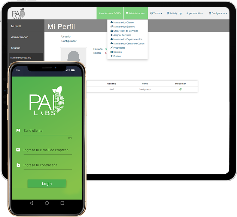 Dashboard PAI LABS